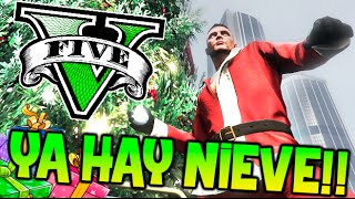 YA HAY NIEVE Y EL COCHE TAMPA EN GTA  GTA 5 ONLINE NAVIDAD EN GTA Makiman [upl. by Ennelram979]