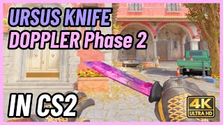 ★ CS2 Ursus Knife Doppler Phase 2  CS2 Knife InGame Showcase 4K [upl. by Eelamme]