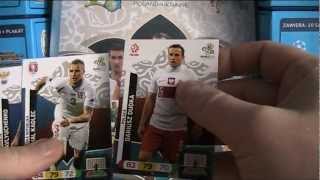 KARTY PANINI  EURO 2012  UNBOXING SASZETEK  RONALDO LEWY [upl. by Mollee532]