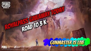 Season 14 ROYAL PASS GIVEAWAY  PUBG MOBILE LIVE  ROAD TO 3K [upl. by Nikita]