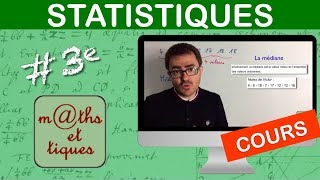 LE COURS  Statistiques  Troisième [upl. by Faruq]