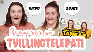 REAGERAR PÅ TVILLINGTELEPATI  Det sjukaste vi upplevt [upl. by Walczak438]