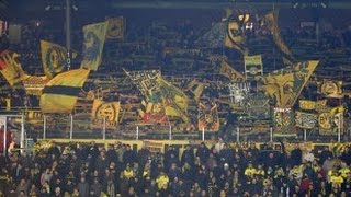 BVB Fans in Bremen 1 am 08022014 [upl. by Shepley]