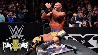 Tommaso Ciampa taunts Aleister Black after vicious blow NXT TakeOver Phoenix WWE Network [upl. by Idnor]