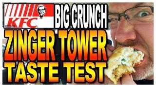 KFC  The Big Crunch Zinger Tower Review [upl. by Vedis]