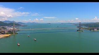 青馬大橋 Tsing Ma Bridge Hong Kong 4K [upl. by Yhtorod109]