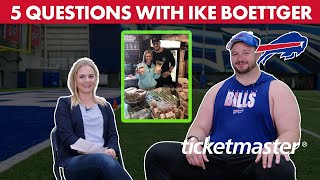 5 Questions With Ike Boettger  Buffalo Bills [upl. by Heringer]