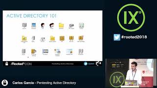 Carlos García  Pentesting Active Directory RootedCON 2018  ESP [upl. by Buke96]