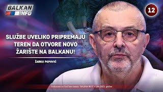 INTERVJU Žarko Popović  Službe uveliko pripremaju teren da otvore žarište na Balkanu 772023 [upl. by Euqinimod]