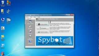 Como Usar Spybot Para Eliminar Spyware [upl. by Etiam]