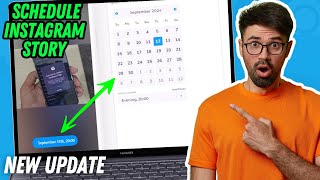 How to schedule instagram story from PC 2024 [upl. by Alinna]