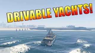 GTA V  Drivable Yachts [upl. by Kennedy]