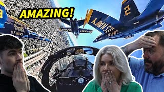 Amazing Cockpit View US Navy Blue Angels Team Highlights British Family Reacts [upl. by Ferguson]