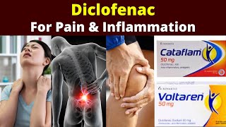 Diclofenac sodium  voltaren 50mg tablet  Cataflam 50mg  Uses  Dose  Diclofenac Side effects [upl. by Ev]