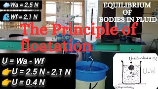 EQUILIBRIUM OF BODIES IN FLUIDS The Principle of Floatation [upl. by Abana920]