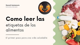 Como leer las etiquetas de los alimentos [upl. by Eelinnej]