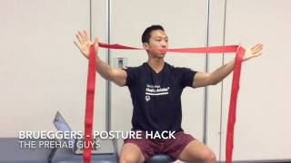 Work Posture Hack  Brueggers To Improve Posture [upl. by Anayk]