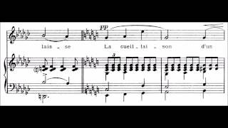 Claude Debussy  quotApparitionquot for voice and piano audio  sheet music [upl. by Attenej688]