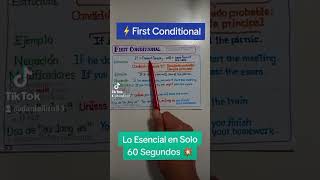 🎯 First Conditional en 1 Minuto ¡Transforma tu Inglés Hoy 🔥 [upl. by Saum948]