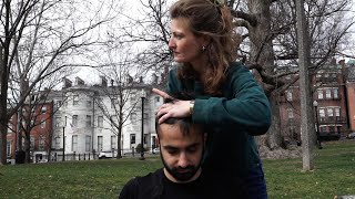 Italy meets Boston  ASMR shoulder and head massage  KIOTOAPPARENZA [upl. by Thorsten]