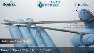 Metzenbaum Dissecting Scissors Standard Stainless Steel  Veterinary Surgical Equipment [upl. by Trammel]