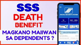 Magkano Makukuha sa SSS Deceased Member  SSS Dependent Pension SSS Death Claim Benefit [upl. by Harberd]