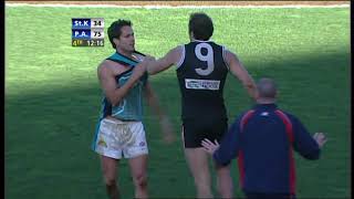 Fraser Gehrig Punches Gavin Wanganeen Dives AFL Melee Port Adelaide V St Kilda [upl. by Yregram]