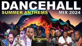 DANCEHALL MIX 2024  SUMMER ANTHEMS  VYBZ KARTEL MASICKA VALIANT BY DJ TREASURE [upl. by Ahsemak286]