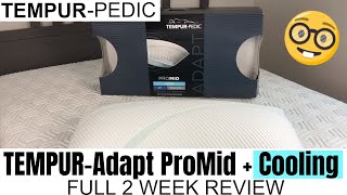 TEMPURAdapt Pro Pillow by TEMPURPEDIC  ProMid  COOLING  SLEEPING REVIEW [upl. by Stargell12]