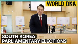 South Korea Elections 2024 Voters cast their ballot for 300 parliamentary seats  WION World DNA [upl. by Baillieu]