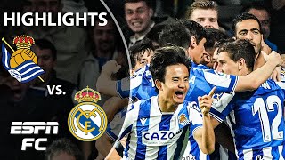 Real Sociedad vs Real Madrid  LaLiga Highlights  ESPN FC [upl. by Christye]