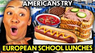 Americans Try European School Lunches Italy Norway Germany [upl. by Ronnoc228]