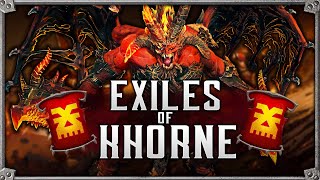 EXILES OF KHORNE Total War Warhammer 3  First Look Skarbrand Campaign Gameplay [upl. by Neelhsa]