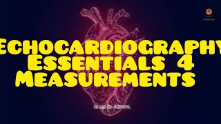 Echocardiography Essentials Accurate Measurements amp Diagnosis drnarendrakumar [upl. by Sixla]