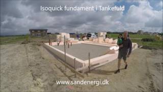 Passivhus fundament med Isoquick [upl. by Edrock]