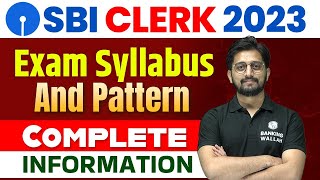 SBI Clerk 2023  Syllabus Exam Pattern and Preparation Strategy  Latest Updates and Changes [upl. by Thevenot]