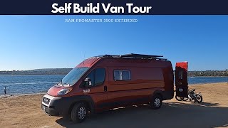 Self Build Van Tour Ram Promaster 3500 Extended [upl. by Ettegdirb]