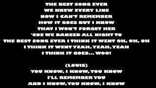 Lyrics  Best song ever by One Direction [upl. by Nomad]