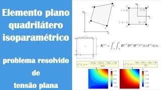 3 Elemento plano 4 nós  Método dos Elementos Finitos [upl. by Eitsirc494]