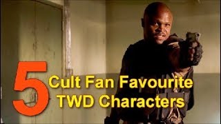 Top 5 Cult Fan Favourite The Walking Dead Characters [upl. by Aynotal]