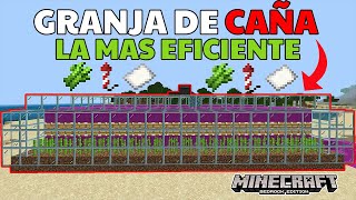 ✅ Granja de Caña de Azucar en Minecraft Bedrock 119  118 [upl. by Edorej91]