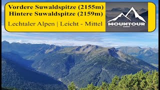 Aufstieg zur Vorderen Suwaldspitze 2155m und Hinteren Suwaldspitze 2159m  Lechtaler Alpen [upl. by Adirehs]