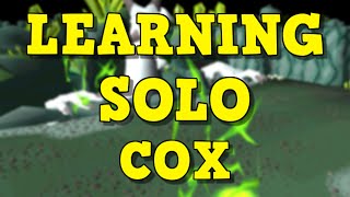 Learning The Chambers of Xeric Solo COX OSRS [upl. by Oninotna777]