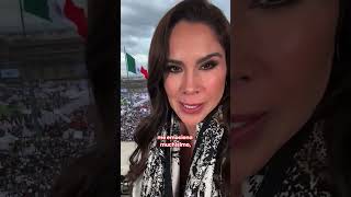 Les comparto cómo ha sido esta cobertura desde el Zócalo de la CDMX  Paola Rojas [upl. by Leirraj]