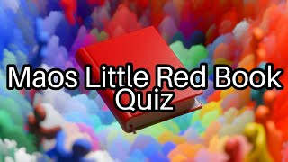 Challenge Your Knowledge Test Your Skills on Maos Little Red Book 🇨🇳 [upl. by Fennessy556]