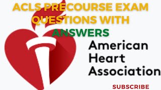 2024 ACLS Precourse Questions With Answers [upl. by Keraj21]