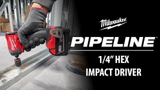 PIPELINE 2022 NEW Milwaukee M18 FUEL 14quot Hex Impact Driver Kit [upl. by Azmah]