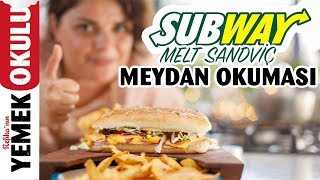 Subway Sandviç Challenge Meydan Okuması  Evde Daha Hızlı Subway Sandviç Yapmak [upl. by Dinnage521]