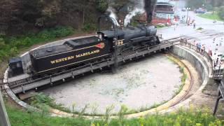 Train Turntable Frostburg MD [upl. by Eelnodnarb]