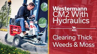 Thick Weed and Moss Removal with the Westermann CM2 [upl. by Zeuqirdor]